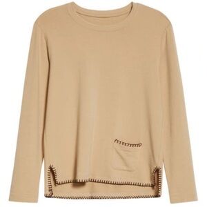 L’Agence Christy Contrast Stitch Top